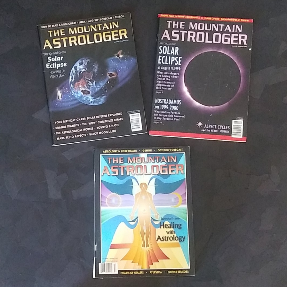 The Mountain Astrologer Magazine Back Issues (3)